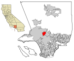 LA County Incorporated Areas Burbank highlighted